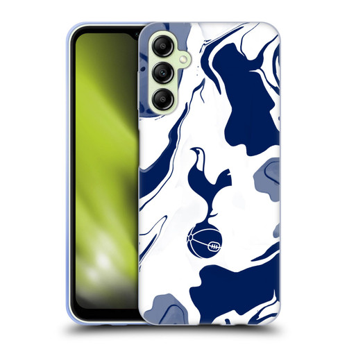 Tottenham Hotspur F.C. Badge Blue And White Marble Soft Gel Case for Samsung Galaxy A14 5G