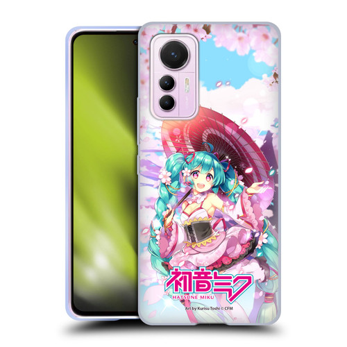 Hatsune Miku Graphics Sakura Soft Gel Case for Xiaomi 12 Lite