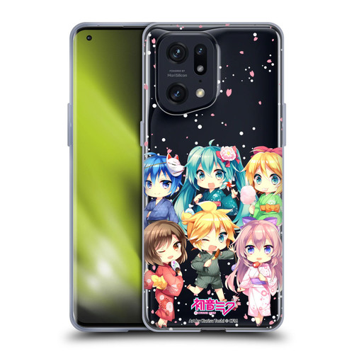 Hatsune Miku Virtual Singers Characters Soft Gel Case for OPPO Find X5 Pro