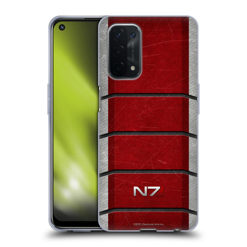 EA Bioware Mass Effect Graphics N7 Logo Armor Soft Gel Case for OPPO A54 5G