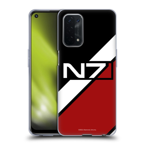 EA Bioware Mass Effect Graphics N7 Logo Stripes Soft Gel Case for OPPO A54 5G