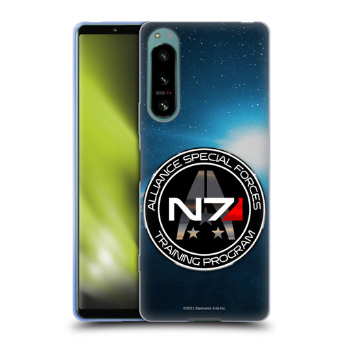EA Bioware Mass Effect 3 Badges And Logos N7 Training Program Soft Gel Case for Sony Xperia 5 IV