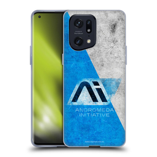 EA Bioware Mass Effect Andromeda Graphics Initiative Distressed Soft Gel Case for OPPO Find X5 Pro
