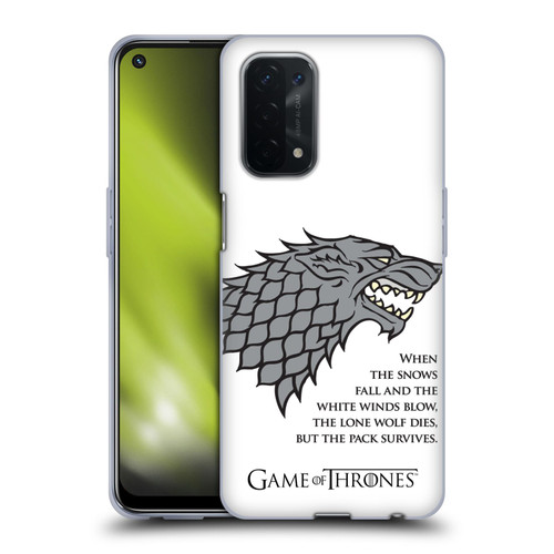 HBO Game of Thrones Graphics White Winds Soft Gel Case for OPPO A54 5G