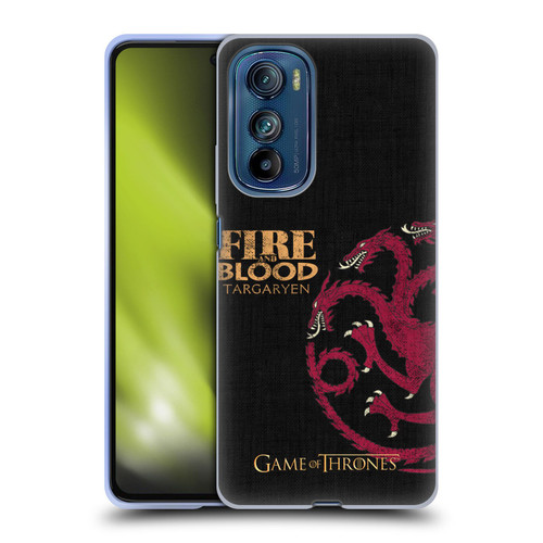 HBO Game of Thrones House Mottos Targaryen Soft Gel Case for Motorola Edge 30