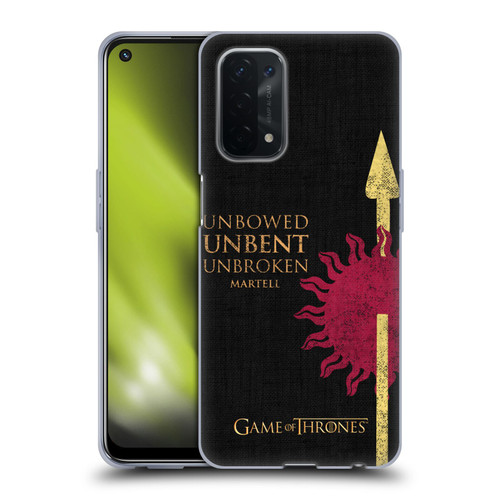 HBO Game of Thrones House Mottos Martell Soft Gel Case for OPPO A54 5G