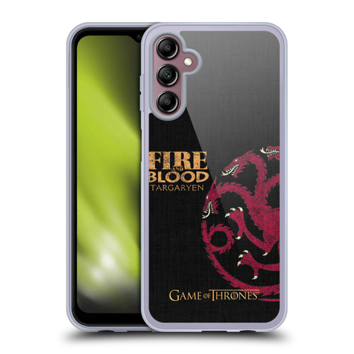 HBO Game of Thrones House Mottos Targaryen Soft Gel Case for Samsung Galaxy A14 5G