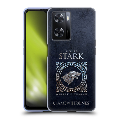 HBO Game of Thrones Metallic Sigils Stark Soft Gel Case for OPPO A57s