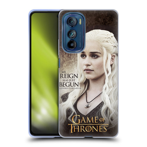 HBO Game of Thrones Character Quotes Daenerys Targaryen Soft Gel Case for Motorola Edge 30