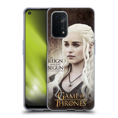 HBO Game of Thrones Character Quotes Daenerys Targaryen Soft Gel Case for OPPO A54 5G