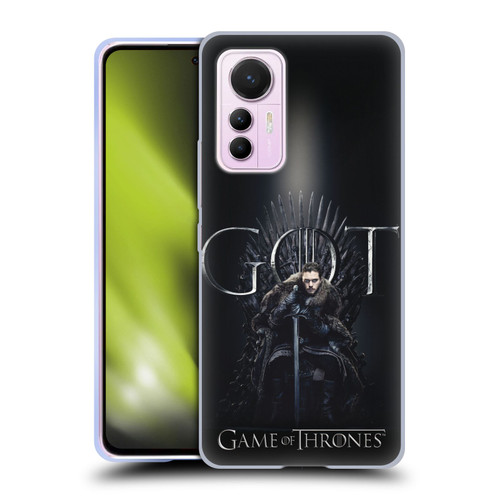 HBO Game of Thrones Season 8 For The Throne 1 Jon Snow Soft Gel Case for Xiaomi 12 Lite