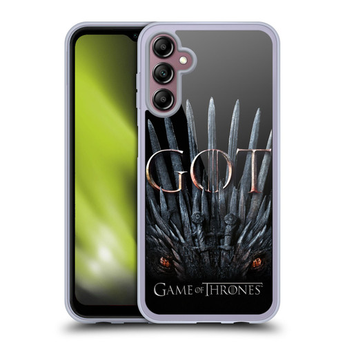 HBO Game of Thrones Season 8 Key Art Dragon Throne Soft Gel Case for Samsung Galaxy A14 5G
