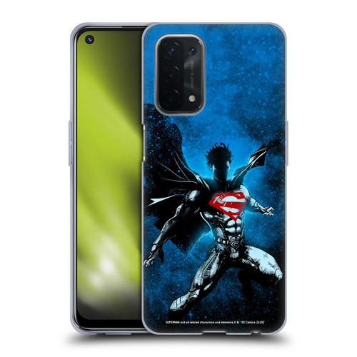 Superman DC Comics 80th Anniversary Splatter Soft Gel Case for OPPO A54 5G