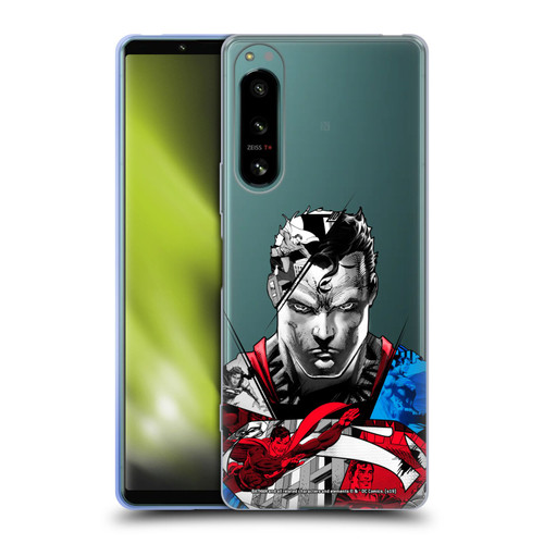 Superman DC Comics 80th Anniversary Collage Soft Gel Case for Sony Xperia 5 IV