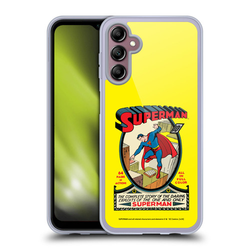 Superman DC Comics Famous Comic Book Covers Number 1 Soft Gel Case for Samsung Galaxy A14 5G
