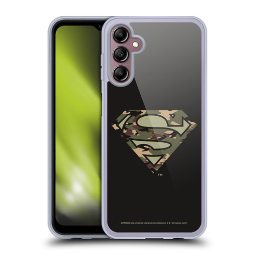 Superman DC Comics Logos Camouflage Soft Gel Case for Samsung Galaxy A14 5G