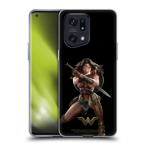 Wonder Woman Movie Character Art Bracelets Of Submission Soft Gel Case for OPPO Find X5 Pro
