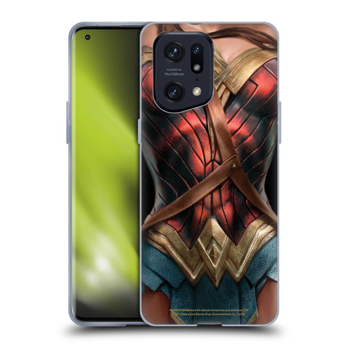 Wonder Woman Movie Character Art Costume Soft Gel Case for OPPO Find X5 Pro