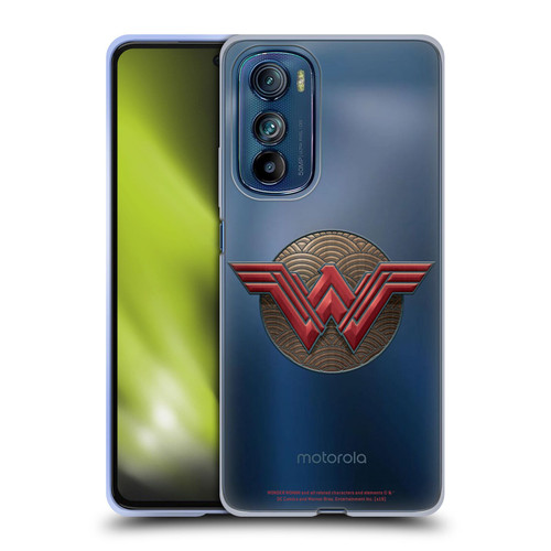 Wonder Woman Movie Logos Waves Soft Gel Case for Motorola Edge 30