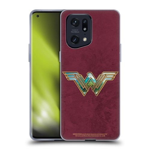 Wonder Woman Movie Logos Themiscyra Soft Gel Case for OPPO Find X5 Pro