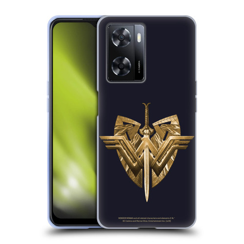 Wonder Woman Movie Logos Sword And Shield Soft Gel Case for OPPO A57s
