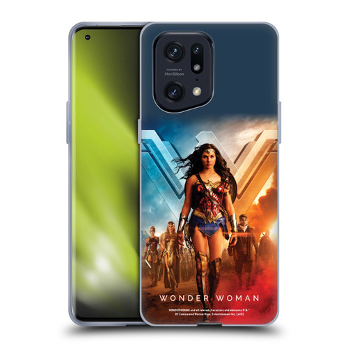 Wonder Woman Movie Posters Group Soft Gel Case for OPPO Find X5 Pro