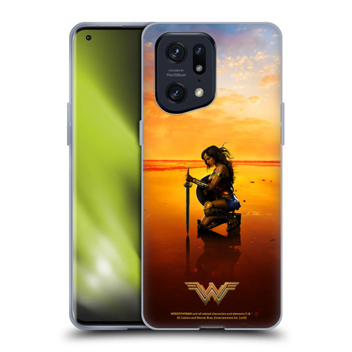 Wonder Woman Movie Posters Sword And Shield Soft Gel Case for OPPO Find X5 Pro