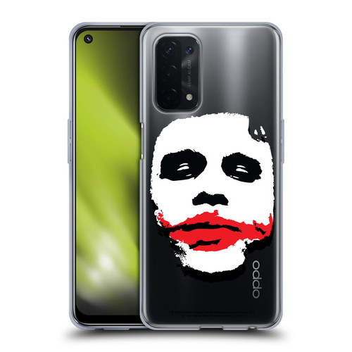 The Dark Knight Character Art Joker Face Soft Gel Case for OPPO A54 5G