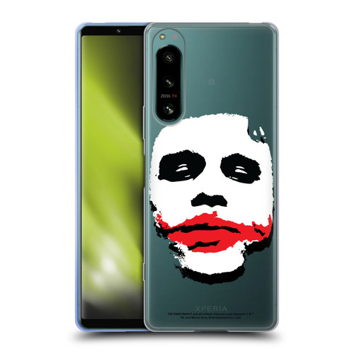 The Dark Knight Character Art Joker Face Soft Gel Case for Sony Xperia 5 IV