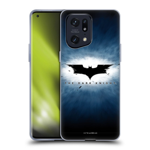 The Dark Knight Graphics Logo Soft Gel Case for OPPO Find X5 Pro