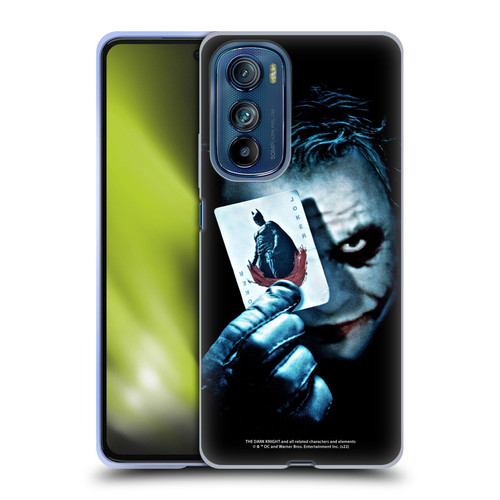 The Dark Knight Key Art Joker Card Soft Gel Case for Motorola Edge 30