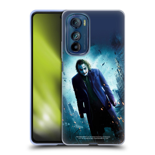 The Dark Knight Key Art Joker Poster Soft Gel Case for Motorola Edge 30