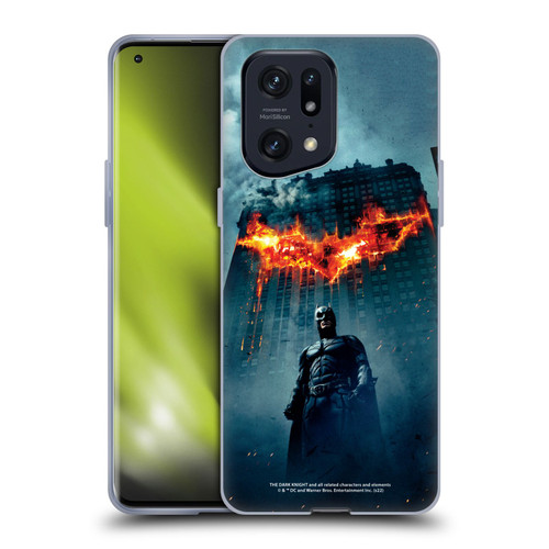 The Dark Knight Key Art Batman Poster Soft Gel Case for OPPO Find X5 Pro