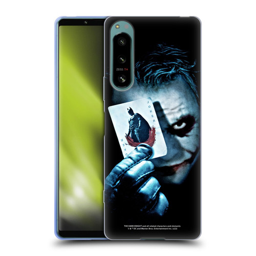 The Dark Knight Key Art Joker Card Soft Gel Case for Sony Xperia 5 IV