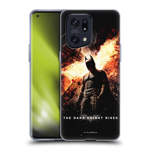 The Dark Knight Rises Key Art Batman Poster Soft Gel Case for OPPO Find X5 Pro