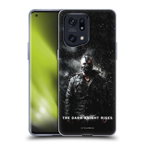 The Dark Knight Rises Key Art Bane Rain Poster Soft Gel Case for OPPO Find X5 Pro