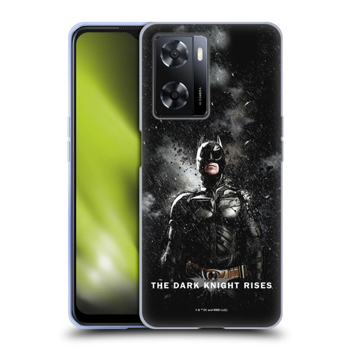 The Dark Knight Rises Key Art Batman Rain Poster Soft Gel Case for OPPO A57s