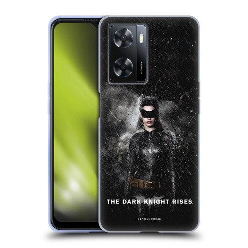 The Dark Knight Rises Key Art Catwoman Rain Poster Soft Gel Case for OPPO A57s