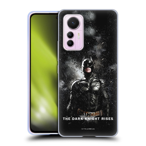 The Dark Knight Rises Key Art Batman Rain Poster Soft Gel Case for Xiaomi 12 Lite