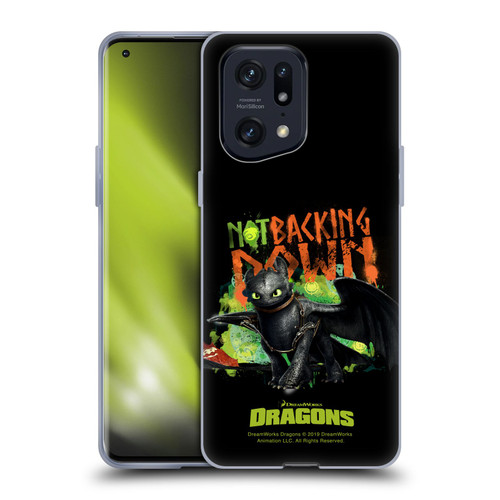 How To Train Your Dragon II Toothless Not Backing Down Soft Gel Case for OPPO Find X5 Pro