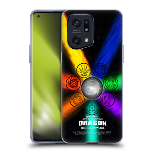 How To Train Your Dragon III Icon Art Group Light Soft Gel Case for OPPO Find X5 Pro