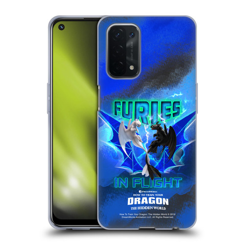 How To Train Your Dragon III Night And Light Toothless & Light Fury Flight Soft Gel Case for OPPO A54 5G