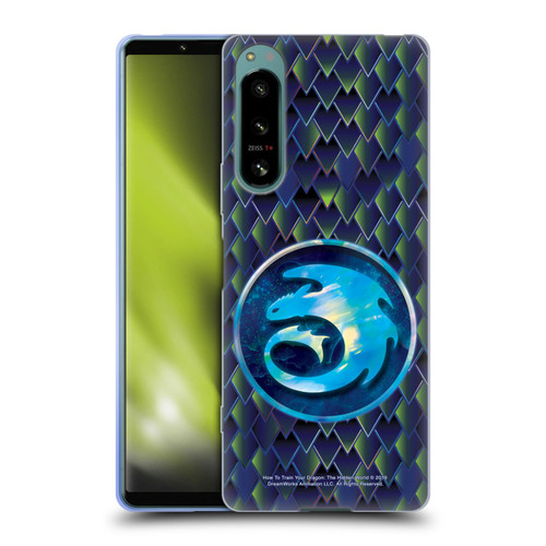 How To Train Your Dragon III Night And Light Night Dragonscale Pattern Soft Gel Case for Sony Xperia 5 IV