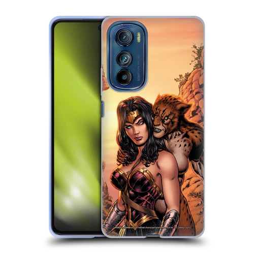 Wonder Woman DC Comics Comic Book Cover Rebirth #3 Cheetah Soft Gel Case for Motorola Edge 30