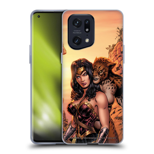 Wonder Woman DC Comics Comic Book Cover Rebirth #3 Cheetah Soft Gel Case for OPPO Find X5 Pro