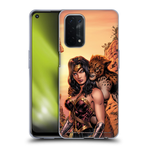 Wonder Woman DC Comics Comic Book Cover Rebirth #3 Cheetah Soft Gel Case for OPPO A54 5G