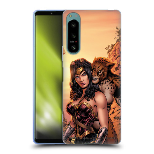 Wonder Woman DC Comics Comic Book Cover Rebirth #3 Cheetah Soft Gel Case for Sony Xperia 5 IV