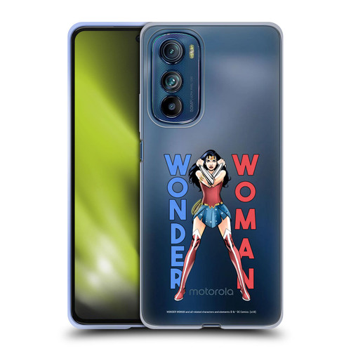 Wonder Woman DC Comics Character Art Stand 2 Soft Gel Case for Motorola Edge 30