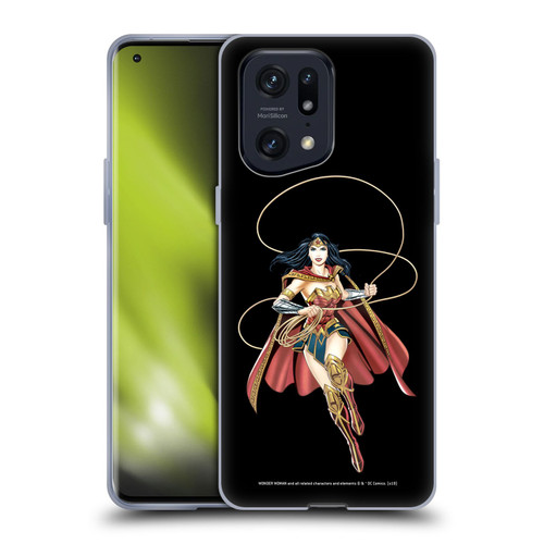 Wonder Woman DC Comics Character Art Lasso Of Truth Soft Gel Case for OPPO Find X5 Pro