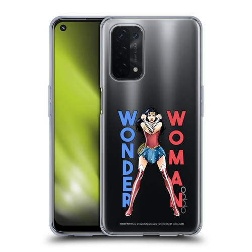 Wonder Woman DC Comics Character Art Stand 2 Soft Gel Case for OPPO A54 5G